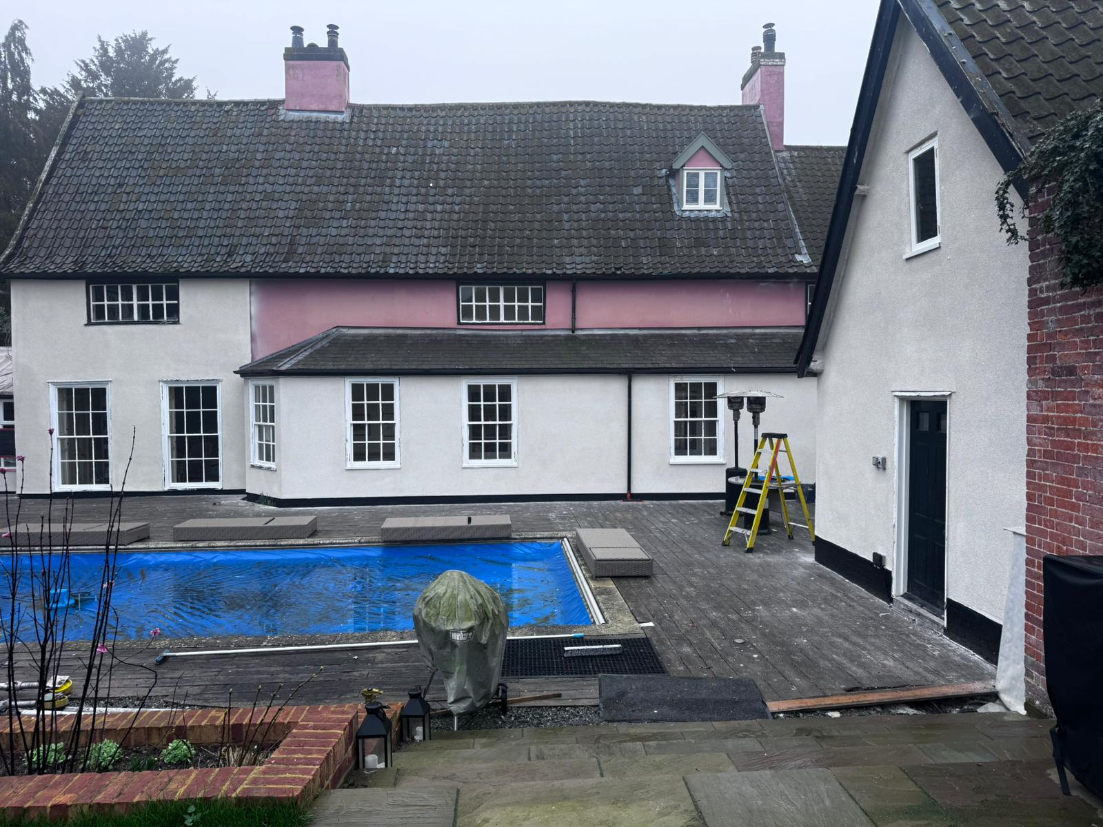 Sprayed Layered Insulation Cork System in Norfolk | AFW Plastering