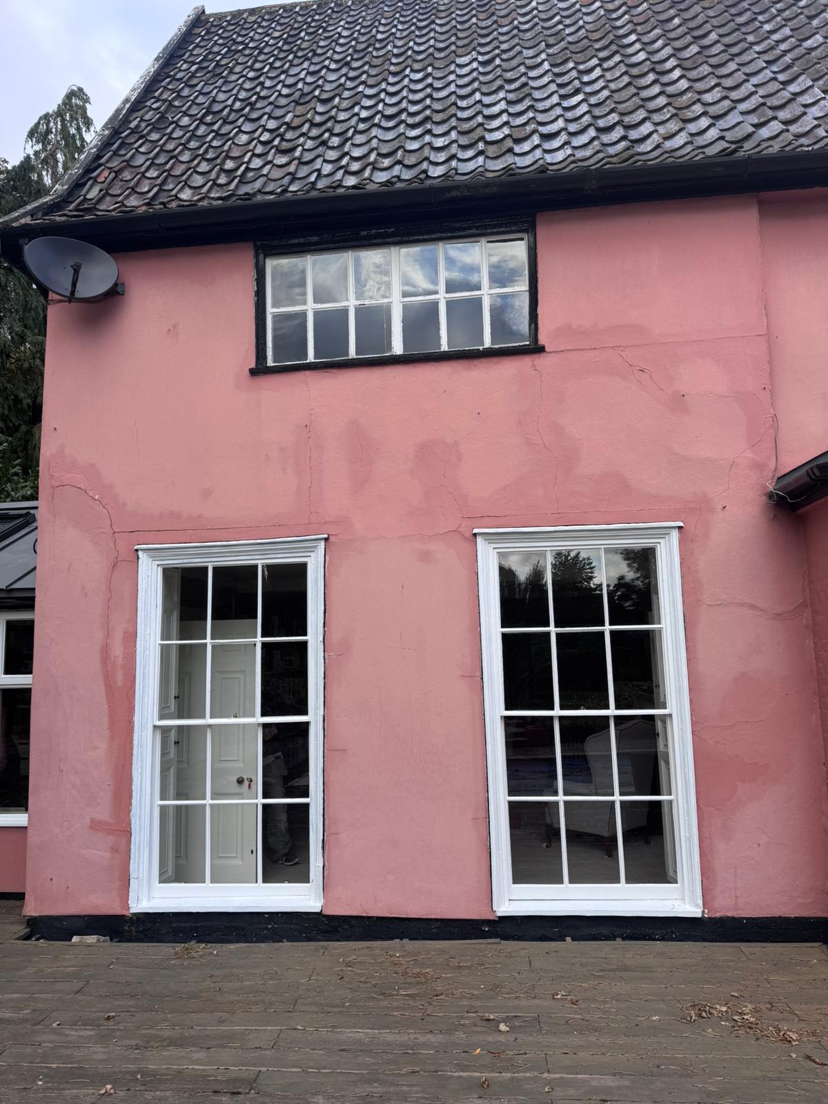 Sprayed-Layered-Insulation-Cork-System-in-Norfolk-AFW-Plastering1