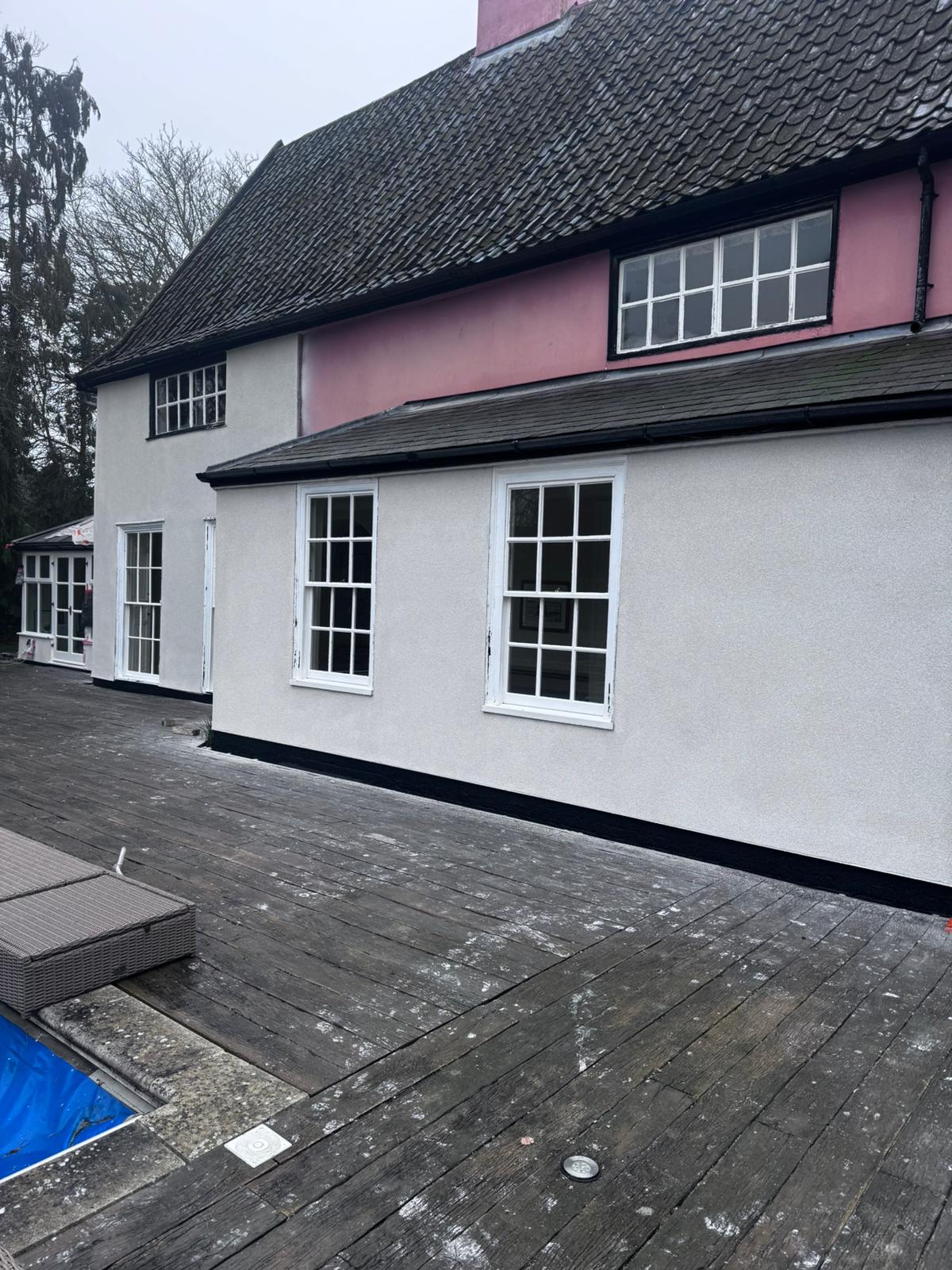 Sprayed-Layered-Insulation-Cork-System-in-Norfolk-AFW-Plastering7